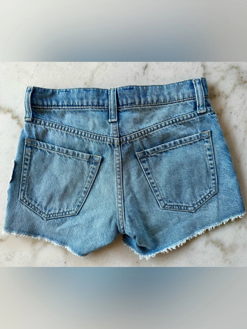 GAP Kids Low Rise Stride Denim Shorts | GAP kids butterfly jean shorts